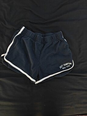 Brandy Melville Navy Athletic Shorts with White Trim